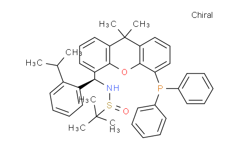 MC829173 | 2374225-96-2 | S(R)]-N-[(R)-(2-异丙基苯基)[5-(二苯基膦)-9,9-二甲基-9H-氧杂蒽]甲基]-2-叔丁基亚磺酰胺