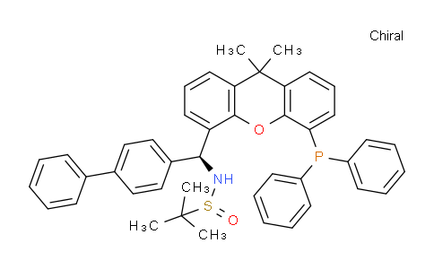 2538526-69-9 | S(R)]-N-[(S)-[1,1'-biphenyl]-4-yl(5-(diphenylphosphanyl)-9,9-dimethyl-9H-xanthen-4-yl)methyl]-2-methylpropane-2-sulfinamide