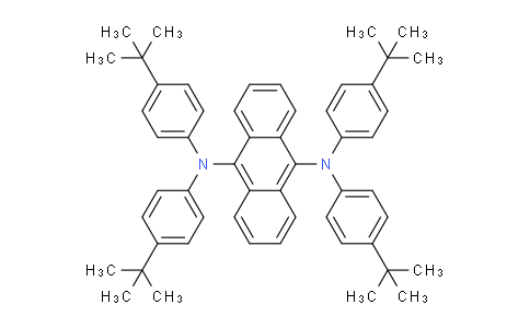 CAS No. 756899-60-2, N9,N9,N10,N10-Tetrakis(4-(tert-butyl)phenyl)anthracene-9,10-diamine