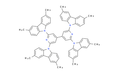 DY829287 | 2648233-85-4 | 2,6,2',6'-tetra(3,6-dimethylcarbazol-9-yl)-4,4'-bipyridine