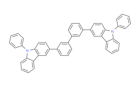 CAS No. 1444173-43-6, 3,3'-Bis(9-phenyl-9H-carbazol-3-yl)-1,1'-biphenyl