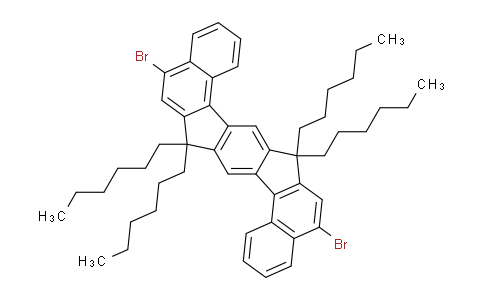 DY829308 | 1604784-82-8 | Benzo[g]benz[6,7]indeno[1,2-b]fluorene, 5,13-dibromo-7,7,15,15-tetrahexyl-7,15-dihydro-