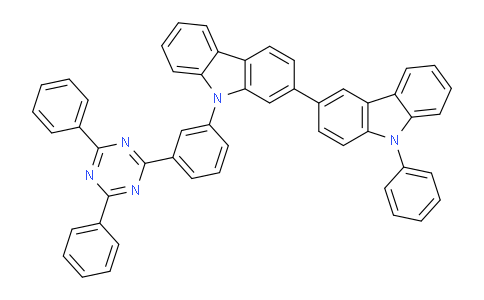 DY829322 | 1345202-08-5 | 3-[9-[3-(4,6-diphenyl-1,3,5-triazin-2-yl)phenyl]-2-carbazolyl]-9-phenylcarbazole