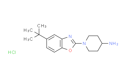 CAS No. 1158642-22-8, 1-(5-tert-butyl-1,3-benzoxazol-2-yl)piperidin-4-amine hydrochloride
