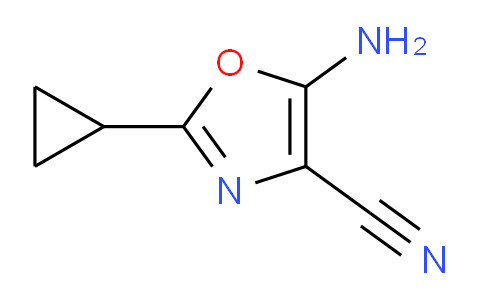 CAS No. 196411-04-8, 5-氨基-2-环丙基恶唑-4-甲腈