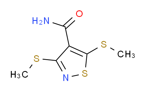 CAS No. 4886-14-0, 3,5-Bis(methylthio)isothiazole-4-carboxamide