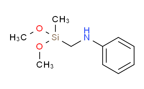 CAS No. 17890-10-7, N-((Dimethoxy(methyl)silyl)methyl)aniline
