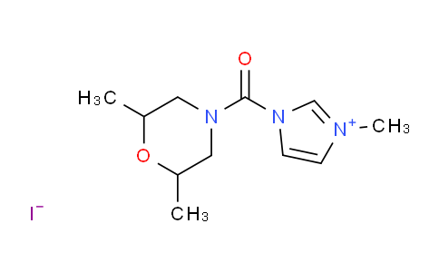 CAS No. 548763-25-3, 1-(2,6-Dimethylmorpholine-4-carbonyl)-3-methyl-1H-imidazol-3-ium iodide