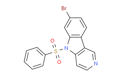 CAS No. 2863688-16-6, 7-Bromo-5-(phenylsulfonyl)-5H-pyrido[4,3-b]indole