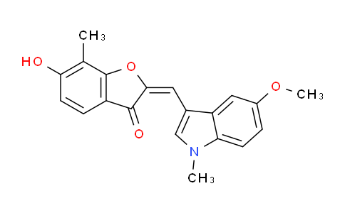 929339-33-3 | (2E)-6-hydroxy-2-[(5-methoxy-1-methylindol-3-yl)methylidene]-7-methyl-1-benzofuran-3-one