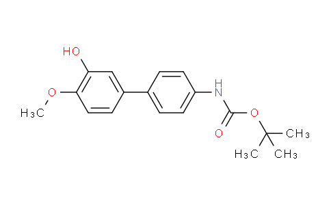 1262002-31-2 | Carbamic acid, N-(3'-hydroxy-4'-methoxy[1,1'-biphenyl]-4-yl)-, 1,1-dimethylethyl ester