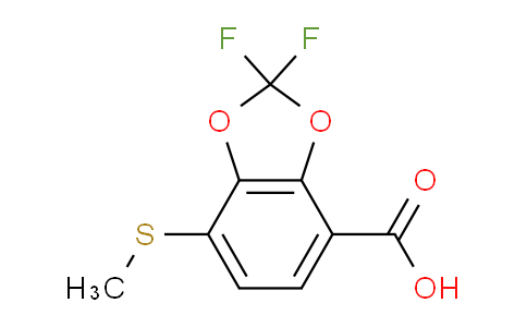 DYA51486 | 154258-04-5 | 1,3-Benzodioxole-4-carboxylic acid, 2,2-difluoro-7-(methylthio)-