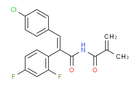 MCA67573 | 2241020-82-4 | N-[(E)-3-(4-chlorophenyl)-2-(2,4-difluorophenyl)prop-2-enoyl]-2-methyl-prop-2-enamide