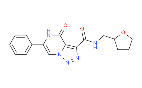 MCA83628 | 1775442-12-0 | [1,2,3]Triazolo[1,5-a]pyrazine-3-carboxamide, 4,5-dihydro-4-oxo-6-phenyl-N-[(tetrahydro-2-furanyl)methyl]-