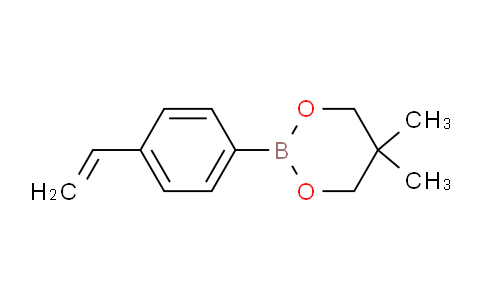 CAS No. 676593-23-0, 1,3,2-Dioxaborinane, 2-(4-ethenylphenyl)-5,5-dimethyl-