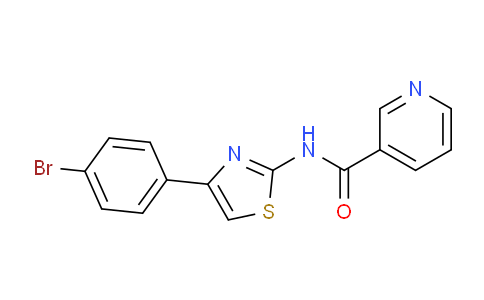 309293-36-5 | N-[4-(4-溴苯基)-1,3-噻唑-2-基]吡啶-3-甲酰胺