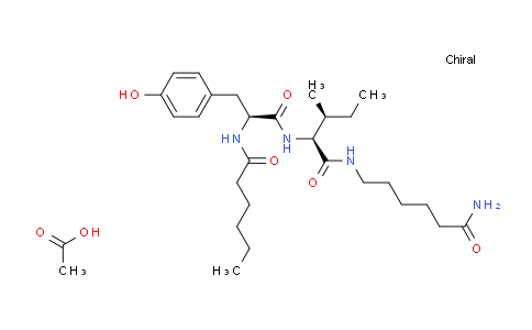 2453297-24-8 | N-((S)-1-(((2S,3S)-1-((6-氨基-6-氧代己基)氨基)-3-甲基-1-氧代戊-2-基)氨基)-3-(4-羟基苯基)-1-氧代丙-2-基)己酰胺乙酸酯