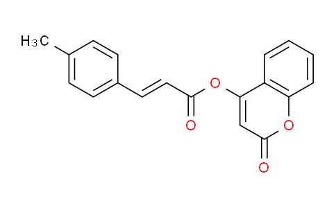 2410538-67-7 | 2-Propenoic acid, 3-(4-methylphenyl)-, 2-oxo-2H-1-benzopyran-4-yl ester, (2E)-
