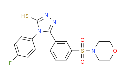 519152-61-5 | 4-(4-Fluorophenyl)-5-[3-(morpholine-4-sulfonyl)phenyl]-4H-1,2,4-triazole-3-thiol