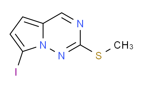 1824092-16-1 | 7-iodo-2-(methylsulfanyl)pyrrolo[2,1-f][1,2,4]triazine
