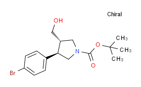 2242895-39-0 | tert-butyl trans-3-(4-bromophenyl)-4-(hydroxymethyl)pyrrolidine-1-carboxylate