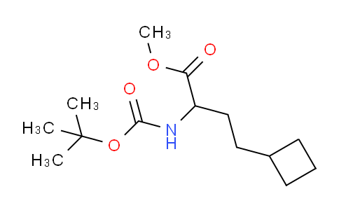 2279727-86-3 | methyl 2-(tert-butoxycarbonylamino)-4-cyclobutyl-butanoate