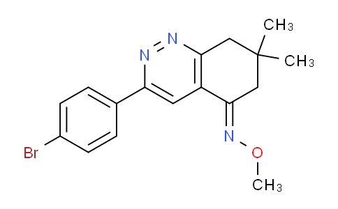 1024851-39-5 | (E)-3-(4-bromophenyl)-N-methoxy-7,7-dimethyl-6,8-dihydrocinnolin-5-imine