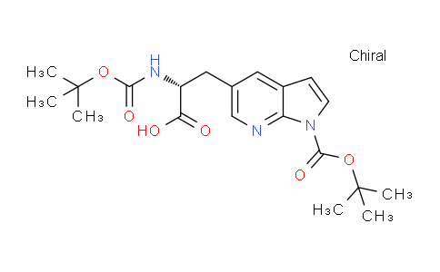 MCB74970 | 2387566-74-5 | (2R)-2-(tert-butoxycarbonylamino)-3-(1-tert-butoxycarbonylpyrrolo[2,3-b]pyridin-5-yl)propanoic acid