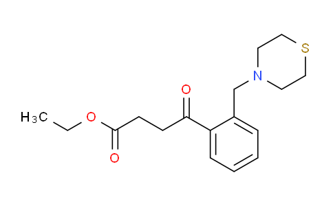 898782-60-0 | Ethyl 4-oxo-4-2-(thiomorpholinomethyl)phenylbutyrate