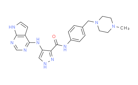 1429515-59-2 | 4-((7H-Pyrrolo[2,3-d]pyrimidin-4-yl)amino)-N-(4-((4-methylpiperazin-1-yl)methyl)phenyl)-1H-pyrazole-3-carboxamide