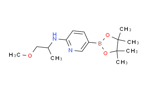 2490666-16-3 | N-(1-Methoxypropan-2-yl)-5-(tetramethyl-1,3,2-dioxaborolan-2-yl)pyridin-2-amine