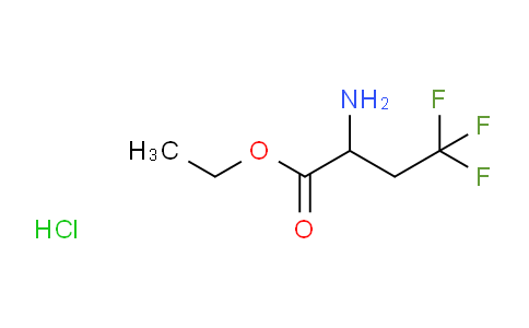 CAS No. 3834-43-3, ethyl 2-amino-4,4,4-trifluorobutanoate hydrochloride