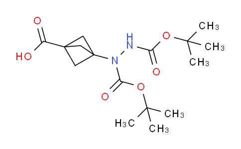 MCC43877 | 2538602-45-6 | 1,2-Hydrazinedicarboxylic acid, 1-(3-carboxybicyclo[1.1.1]pent-1-yl)-, 1,2-bis(1,1-dimethylethyl) ester