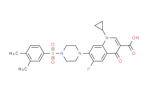 DYC46682 | 1057935-02-0 | 3-Quinolinecarboxylic acid, 1-cyclopropyl-7-[4-[(3,4-diMethylphenyl)sulfonyl]-1-piperazinyl]-6-fluoro-1,4-dihydro-4-oxo-