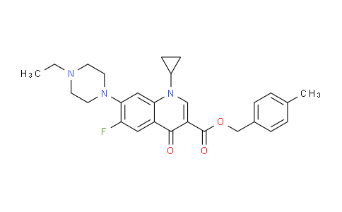 MCC48839 | 1242004-02-9 | 3-Quinolinecarboxylic acid, 1-cyclopropyl-7-(4-ethyl-1-piperazinyl)-6-fluoro-1,4-dihydro-4-oxo-, (4-Methylphenyl)Methyl ester