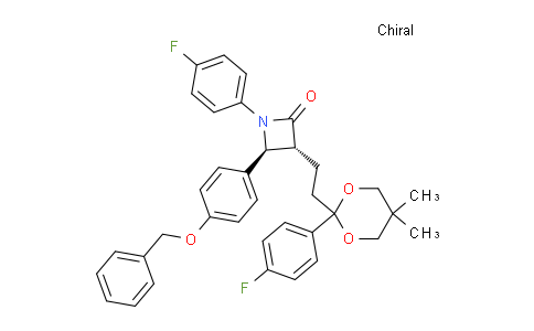 953805-22-6 | (3R,4S)-4-(4-苄氧基苯基)-1-(4-氟苯基)-3-(2-(2-(4-氟苯基)-5,5-二甲基-1,3-二恶烷-2-基)乙基)氮杂环丁烷-2-酮