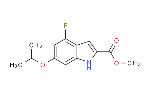 2607143-55-3 | methyl 4-fluoro-6-isopropoxy-1H-indole-2-carboxylate