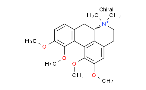51827-27-1 | (6aS)-1,2,10,11-tetramethoxy-6,6-dimethyl-5,6,6a,7-tetrahydro-4H-dibenzo[de,g]quinolinium