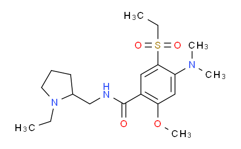 2227154-31-4 | 4-(Dimethylamino)-N-[(1-ethyl-2-pyrrolidinyl)methyl]-5-(ethylsulfonyl)-2-methoxybenzamide