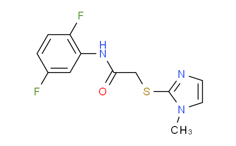 MCD32092 | 303091-56-7 | Acetamide, N-(2,5-difluorophenyl)-2-[(1-methyl-1H-imidazol-2-yl)thio]-