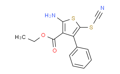 304646-76-2 | Ethyl 2-Amino-5-(cyanosulfanyl)-4-phenylthiophene-3-carboxylate