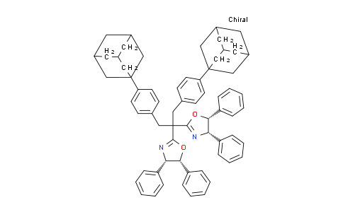 2582969-66-0 | (4S,4'S,5R,5'R)-2,2'-(1,3-双(4-(金刚烷-1-基)苯基)丙烷-2,2-二基)双(4,5-二苯基-4,5-二氢恶唑)