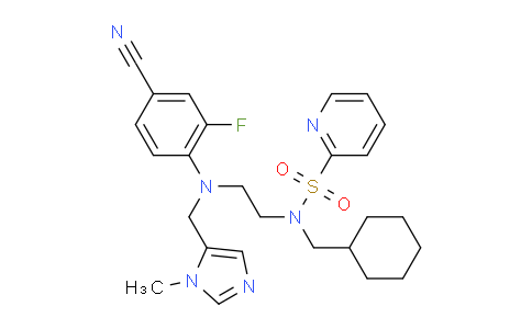 1247018-19-4 | N-[2-[4-Cyano-2-fluoro-N-[(3-methylimidazol-4-yl)methyl]anilino]ethyl]-N-(cyclohexylmethyl)pyridine-2-sulfonamide