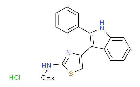 1171341-19-7 | N-methyl-4-(2-phenyl-1H-indol-3-yl)-1,3-thiazol-2-amine hydrochloride