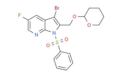 MCD68775 | 2306276-23-1 | 1-(benzenesulfonyl)-3-bromo-5-fluoro-2-[(oxan-2-yloxy)methyl]-1H-pyrrolo[2,3-b]pyridine