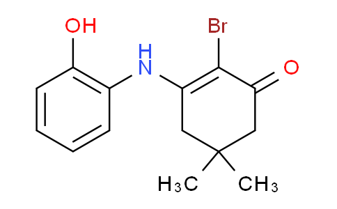 1023559-75-2 | 2-bromo-3-(2-hydroxyanilino)-5,5-dimethylcyclohex-2-en-1-one