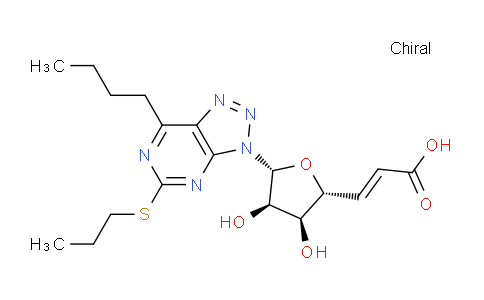 187669-73-4 | β-D-ribo-Hept-5-enofuranuronic acid, 1-[7-butyl-5-(propylthio)-3H-1,2,3-triazolo[4,5-d]pyrimidin-3-yl]-1,5,6-trideoxy-, (5E)- (9CI)