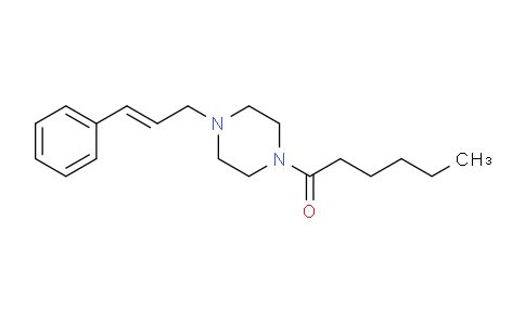 DYD89600 | 433978-02-0 | 1-[4-[(E)-3-phenylprop-2-enyl]piperazin-1-yl]hexan-1-one