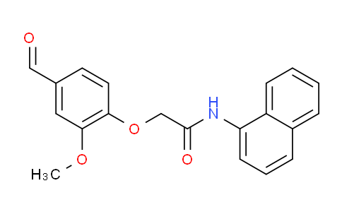 MCE01739 | 486994-17-6 | 2-(4-ホルミル-2-メトキシフェノキシ)-N-(1-ナフチル)アセトアミド