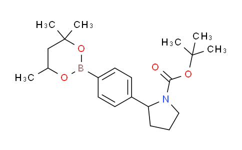 MCE04176 | 2096998-62-6 | 1-ピロリジンカルボン酸、2-[4-(4,4,6-トリメチル-1,3,2-ジオキサボリナン-2-イル)フェニル]-、1,1-ジメチルエチルエステル